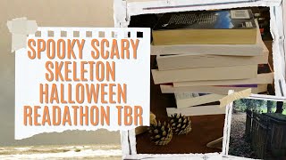 My Spooky Scary Skeleton Halloween Readathon TBR [upl. by Georgia]