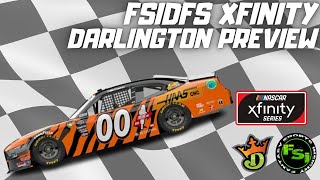 FSi DFS NASCAR DFS Picks Show Xfinity Series Crown Royal Purple Bag Project 200 at DARLINGTON Video [upl. by Camella]