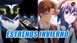 🤩 ESTRENOS ANIME TEMPORADA INVIERNO 2024 y donde verlos  Rincón Otaku [upl. by Gratt]