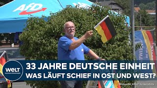 33 JAHRE DEUTSCHE EINHEIT Was läuft schief Jeder fünfte Ostdeutsche verdient unter 13 Euro brutto [upl. by Dweck258]