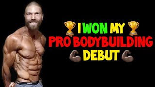 I WON MY PRO BODYBUILDING DEBUT 💪🏿A SPECIAL MESSAGE TO ALL OF MY SUPPORTERS 💪🏿 [upl. by Ahsaetan]