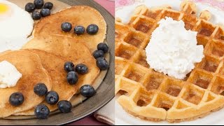 One Recipe For Buttermilk Pancakes and Waffles [upl. by Kurzawa834]