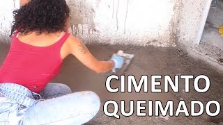 Como fazer piso de cimento queimado  com Paloma Cipriano [upl. by Ynoble859]