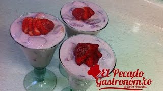 Como hacer fresas con crema [upl. by Terza]