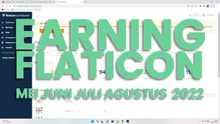 Earning Flaticon Mei Juni Juli Agustus 2022 [upl. by Irakab283]