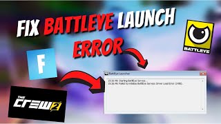 How To Fix BATTLEYE Launch Error  Fix Battleye Error  Fortnite  The Crew 2 👈 [upl. by Moonier332]