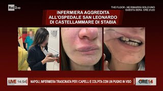 Napoli infermiera trascinata per i capelli e colpita in viso  Ore 14 del 04012024 [upl. by Aizat]