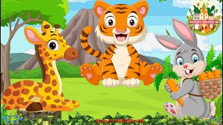 Cute Little Farm Animal Sounds Rabbit Tiger Hamster Rhinoceros  Cute Little Animals [upl. by Thorley]