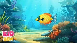 12 Hours of Relaxing Baby Music Aquarium of Peace  Piano Music for Kids and Babies [upl. by Knah]