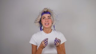 dying my hair blue and having mental breakdown  Kristen Hancher [upl. by Pepe]