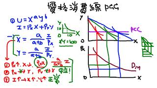 經濟解惑  價格消費線Price Consumption Curve  PCC 之一 [upl. by Jeremy]