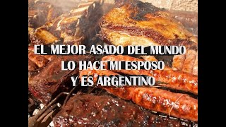 Asado Argentino 🔥🥩🍗🍖🔥😋 y comida cubana arroz congrí que rica mezcla [upl. by Urien]