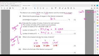 Empirical and Molecular Formula Cambridge IGCSE O level Chemistry 062009715070 Lesson 25 part b [upl. by Leuqcar]