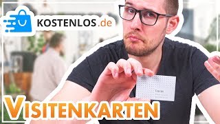 TEST 📦 KOSTENLOS 250 Visitenkarten bestellen [upl. by Attegroeg]