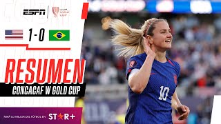 Â¡LAS ESTADOUNIDENSAS SE CONSAGRARON CAMPEONAS DE LA GOLD CUP  Estados Unidos 10 Brasil  RESUMEN [upl. by Eisele]