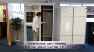 Rauch Imperial White 2 Sliding Door 2 Mirror Wardrobe [upl. by Aldwin]