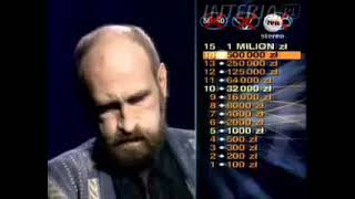 WWTBAM Poland first ever 1 MILLION zloty question 21102000 [upl. by Namrak]