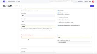 ERPNext Multi Level BOM [upl. by Eedrahs]