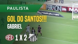 GOL GABRIEL  FERROVIÁRIA X SANTOS  1002  PAULISTA 2018 [upl. by Yniffit168]