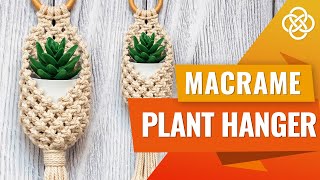 DIY Macrame Pods  Macrame Pot Hanger  Macrame Plant Hanger Tutorial [upl. by Topper]