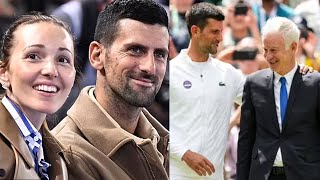 Novak Djokovic had blunt response to John McEnroe questioning relationship with his wife [upl. by Stricklan620]