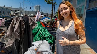 20 Years Old Pregnant and Living in a Tent Homeless in San Diego [upl. by Deroo771]