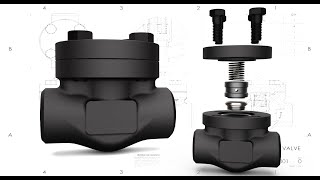 SolidWorks Tutorial 59 Piston Check Valve  Body [upl. by Rubetta]