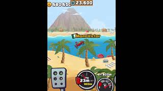 💪🏾INCREDIBLE 2km Beach Speedrun with BUFFED Sports Car💪🏾  Hill Climb Racing 2 [upl. by Leopoldine]