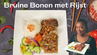 Recept Bruine Bonen met Rijst  Recept BB met R  In de keuken van Sirmean [upl. by Anirtek]