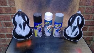 Plasti Dip test  Black amp Gun Metal Grey plus Silver Metalizer [upl. by Kolb]