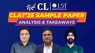 CLAT Sample Paper 2025  CLAT Sample Paper Analysis amp Takeaways  CLAT 2025 Preparation [upl. by Llerreg931]