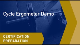 Cycle Ergometer Test Demo [upl. by Schlicher684]