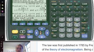 How to calculate Coulombic attaction with units on a TI89 calculator [upl. by Ythomit]