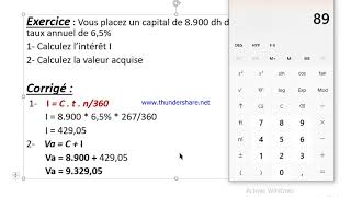 Cours de mathématiques financières  calculs financiers et équivalence de capitaux [upl. by Felicie606]