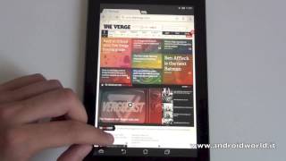 ASUS MeMO Pad HD 7 recensione in italiano by AndroidWorldit [upl. by Nyliac9]