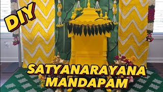 How to Build Satyanarayana Swamy Mandapam  DIY  USA [upl. by Eckblad725]