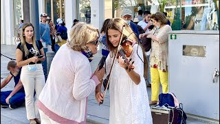 Memories  Maroon 5  Karolina Protsenko  Violin Cover  Street Performance [upl. by Beret]