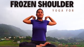 Yoga for Frozen Shoulder yogaforfrozenshoulder shoulderpain [upl. by Oiramed]