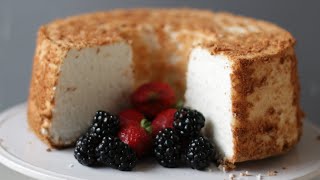 How to Make Angel Food Cake  Easy Homemade Angel Food Cake Recipe [upl. by Jamilla]