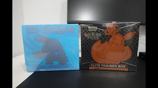 Evolutions ETB vs Shining Fates ETB  Pokemon Edition [upl. by Ahsyt]