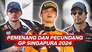 LANDO NORRIS KEMBALI MENDOMINASI PEMENANG DAN PECUNDANG GP SINGAPURA 2024 [upl. by Guod913]