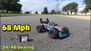 Traxxas Maxx v2 3447 gearing 4s SRD 68mph [upl. by Fiedler]