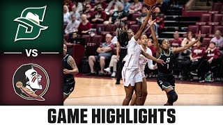 Stetson vs Florida State Womens Basketball Highlights 202223 [upl. by Barbie14]