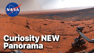 Curiosity Rover Took This 4K 360degree Panorama Atop Mont Mercou on MARS [upl. by Stead]