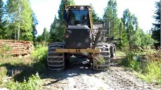 Following a Tigercat 1075B into the forest [upl. by Sander]