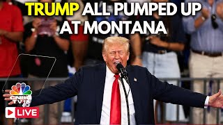 Trump LIVE Donald Trump Rally in Bozeman  Trump Speech LIVE  Trump in Montana  Kamala  N18G [upl. by Ardis]