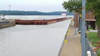 Second barge accident at Markland Locks and Dam [upl. by Enattirb]