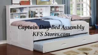 Captain Day Bed Assembly  KFSstorescom [upl. by Sikleb11]