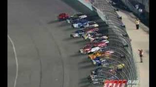 Brad Keselowski crash at California Speedway  NASCAR Busch Series Spanish [upl. by Nnaycnan139]