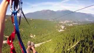 Ziptrek Ecotours Whistler Sasquatch Line  GoPro [upl. by Nawek486]